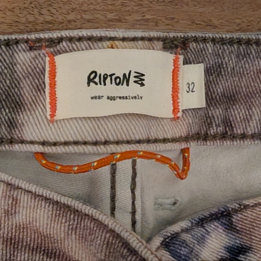 Ripton Tie-Dye Patterned Cropped Jeans - Picture 3 of 3